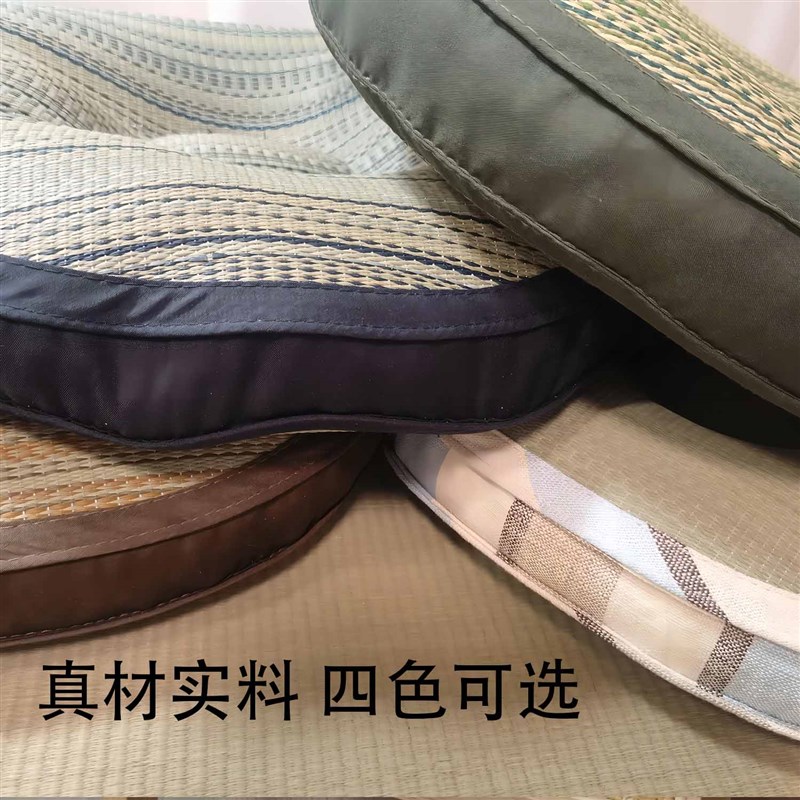 蒲团禅修榻榻米草席坐垫夏季办公室透气凉席座垫椅垫圆形超加厚