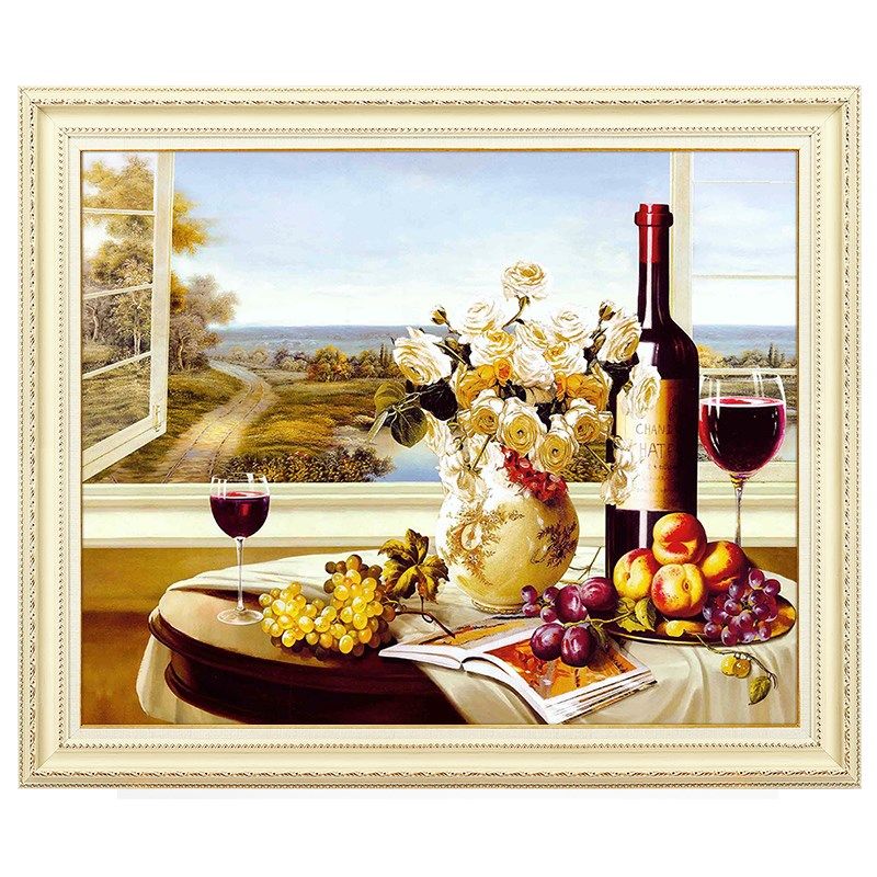 网红欧式电表箱装饰画可推拉现代简约餐厅电箱电闸总开关遮挡定做,家居饰品,现代装饰画,淘宝优惠券,粉丝福利购,淘宝优惠卷