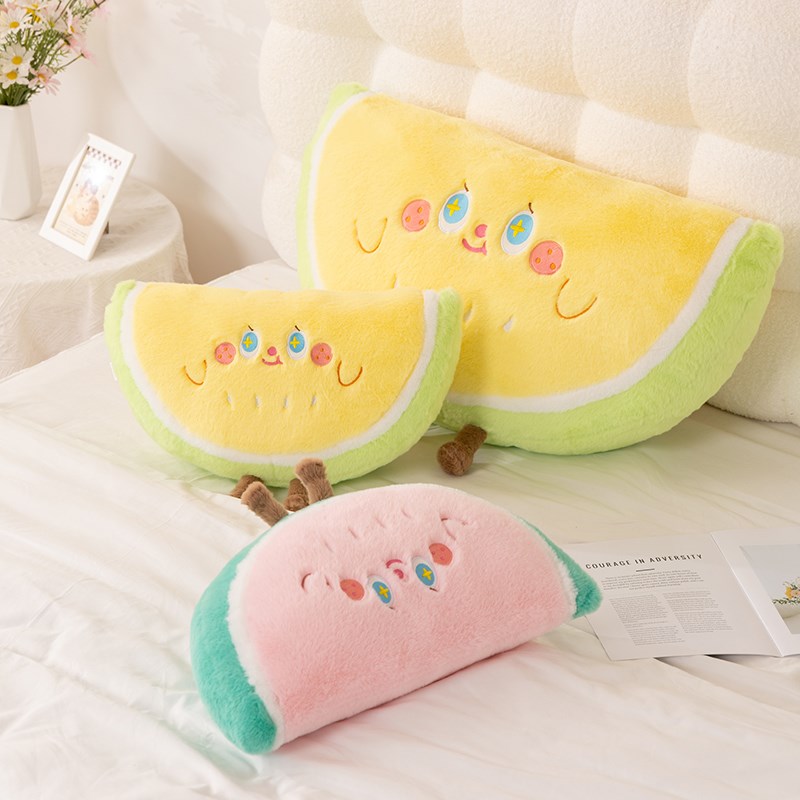 夏日西瓜床头靠枕靠垫女生睡觉抱枕F学生宿舍看书玩手机大号靠背