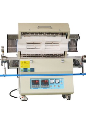科技OTL1200-1200-100双温区管式炉实验室高温管式炉管式炉