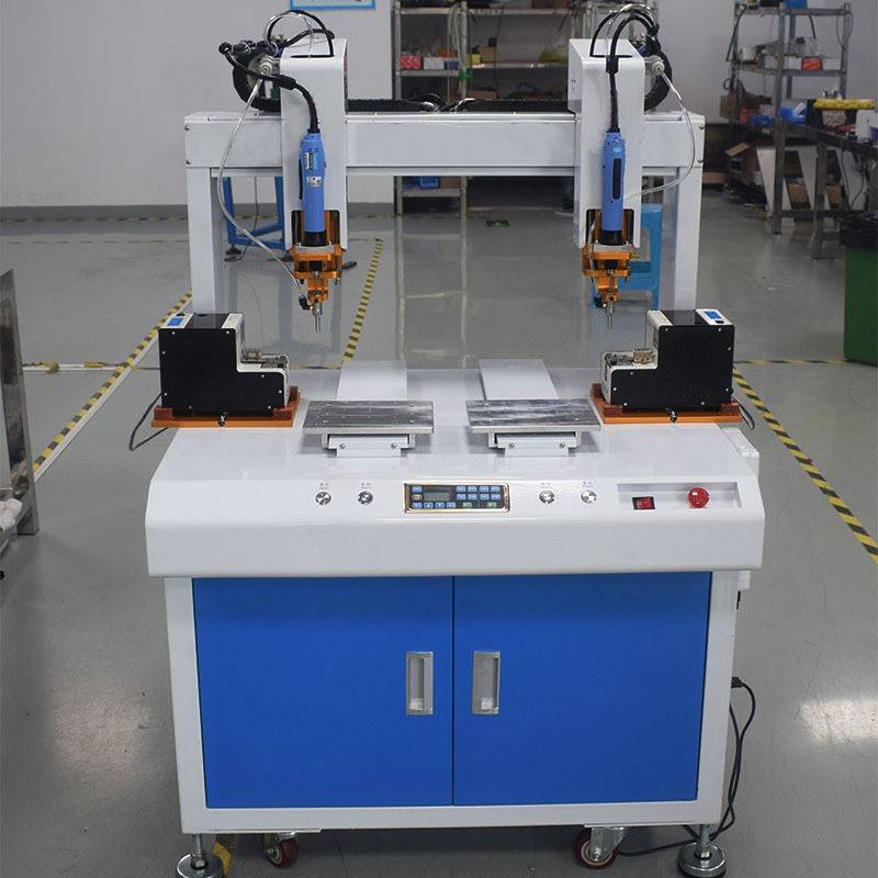 TFT-63311B全自动高速落地式双头螺丝机风机定子伺服自动锁螺丝机