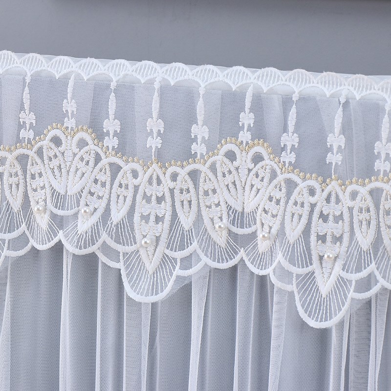 蕾丝电视机防尘罩开机不取挂式台式液晶电视套盖布65寸75寸电视罩