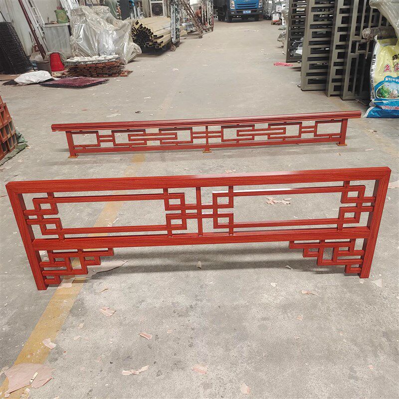 铝合金挂落门楣铝窗花格D栅焊接镂空雕花铝板角花