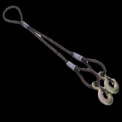 压制钢丝绳一拖二吊装带吊钩搬运起重索具塔吊维修工具压扣两腿