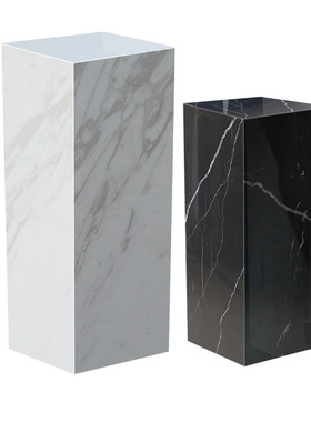 简约人造大理石材工艺品展示底座摆F件样板间酒店客厅门店落地基