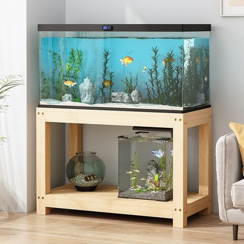 实木鱼缸专用承重架子底柜底座水族箱桌子置物架家用客厅底滤托架