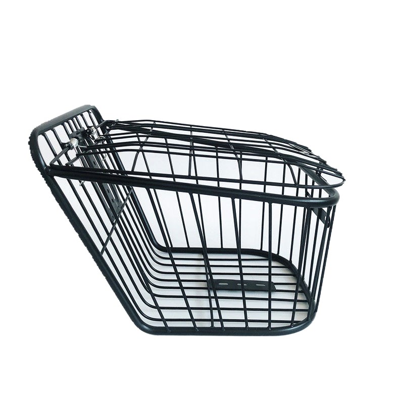 金属自行车后篮电动车后筐加粗铁质菜篮折叠车后置篮山地车后尾篮