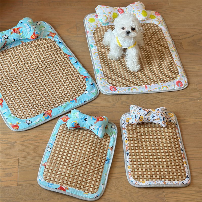 新款夏季宠物凉席垫散热降温狗垫猫垫席子藤席宠物用品狗窝猫窝垫