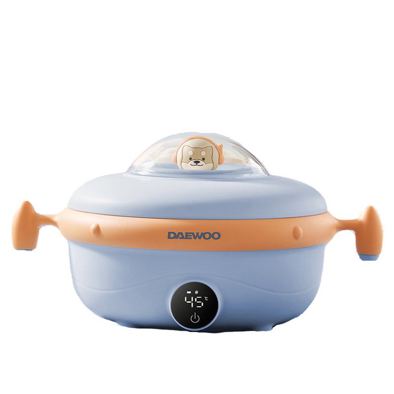 韩国婴儿辅食碗宝宝分格餐盘316不锈钢免注水儿童充电保温碗恒温