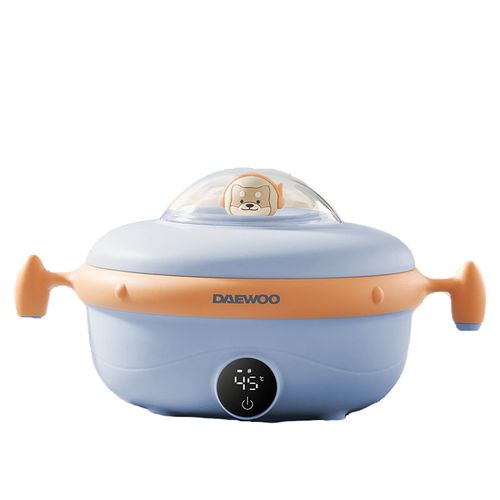 韩国婴儿辅食碗宝宝分格餐盘316不锈钢免注水儿童充电保温碗恒温