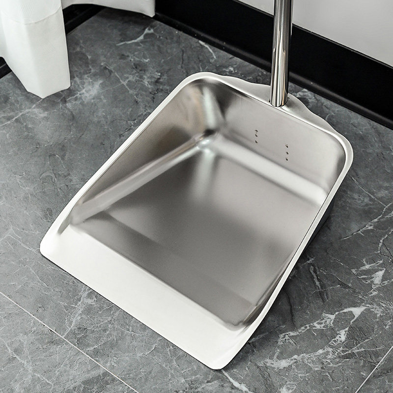 家用簸箕不锈钢加厚大号撮箕单个宿舍铁畚斗工业清洁卫生斗垃圾铲