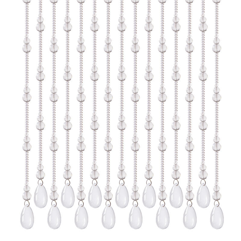 珠帘门帘新款天然水晶葫芦隔断帘子遮挡玄关卫生间家用挂帘免打孔