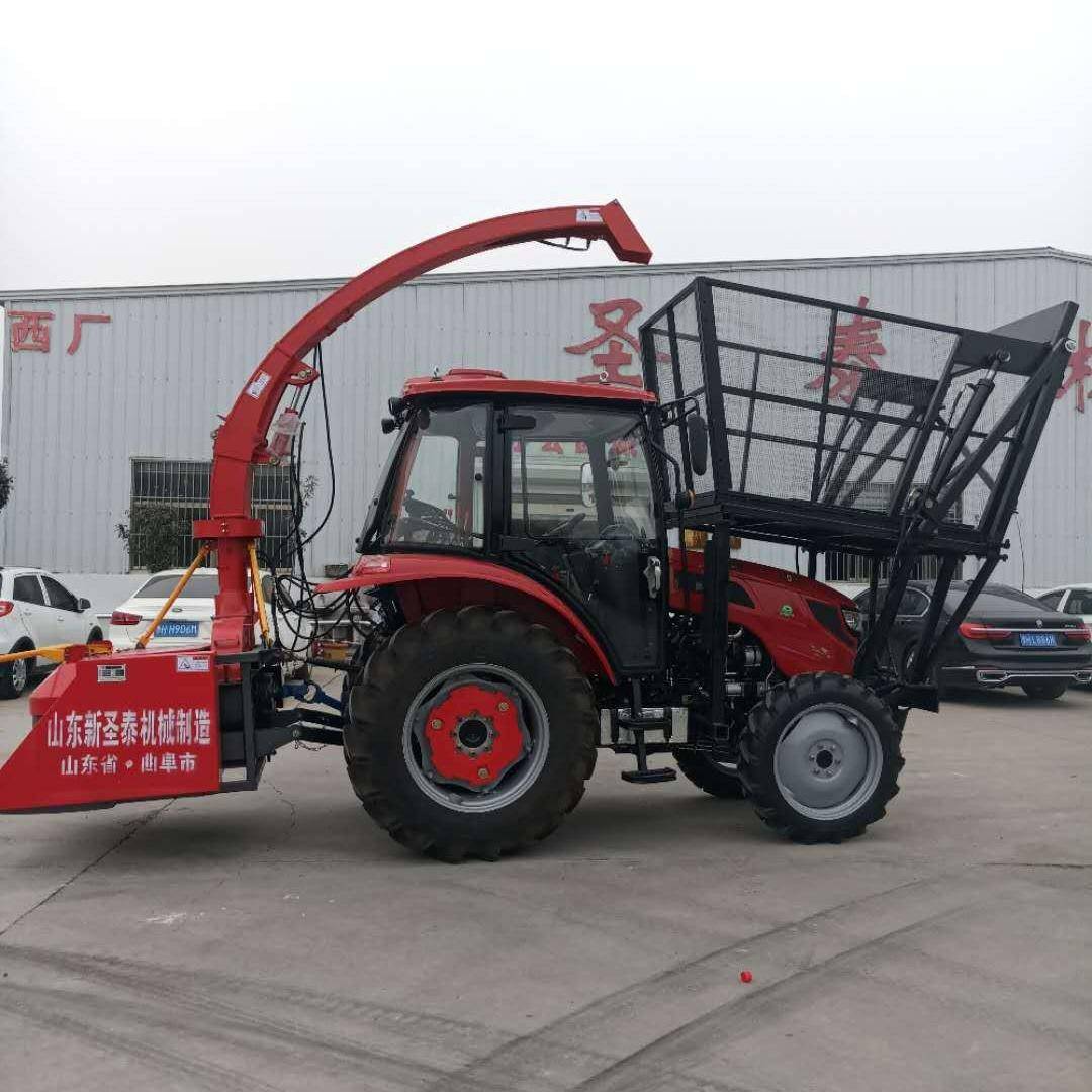 圆盘式割台玉米收获青储机牧草拖拉机前置式青储机