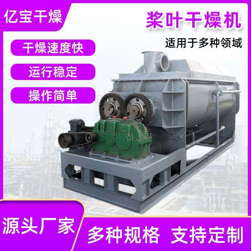 源头厂家现货定制干燥设备药渣酒糟偏硅酸钠污泥空心桨叶干燥机