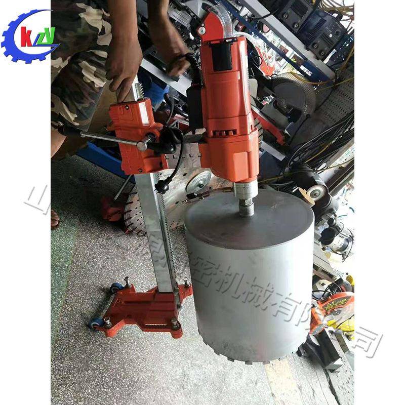 混泥土电动钻孔机建筑工程金刚石水钻机沥青路面公路打孔机