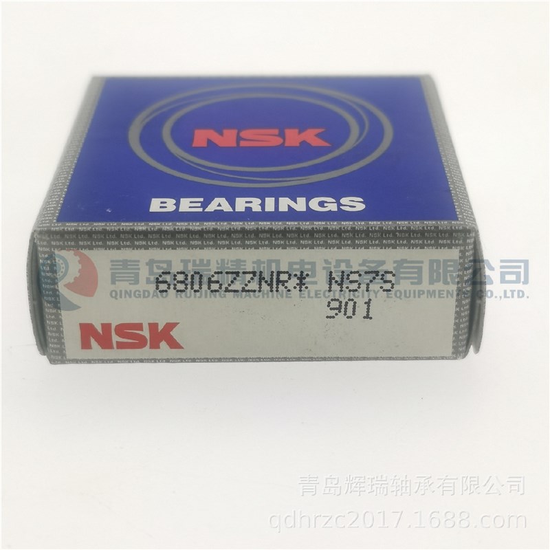N-S-K带止动环深沟球轴承6q806ZZNR61806-2ZNR30mm42mm7mm