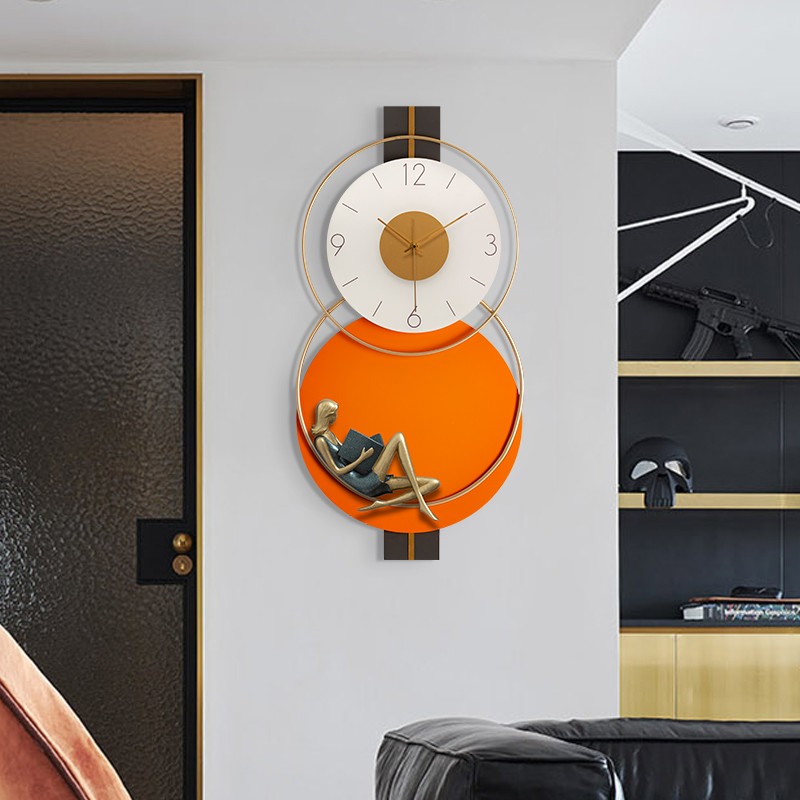 家用艺术欧式钟表创意个性客厅挂钟E现代简约装饰挂X表时尚大气时