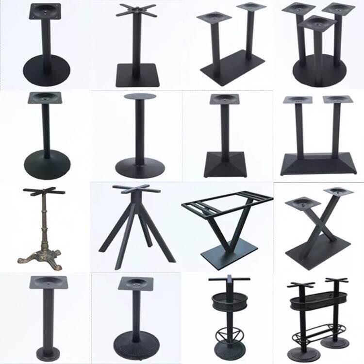 铸铁脚吧台脚餐台脚餐桌架大理石桌脚桌腿底盘铸铁脚底盘桌架