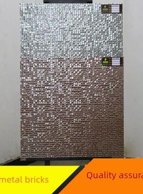 银金属砖背景墙釉面砖Ktv酒吧地砖X瓷砖浴室马赛克墙砖