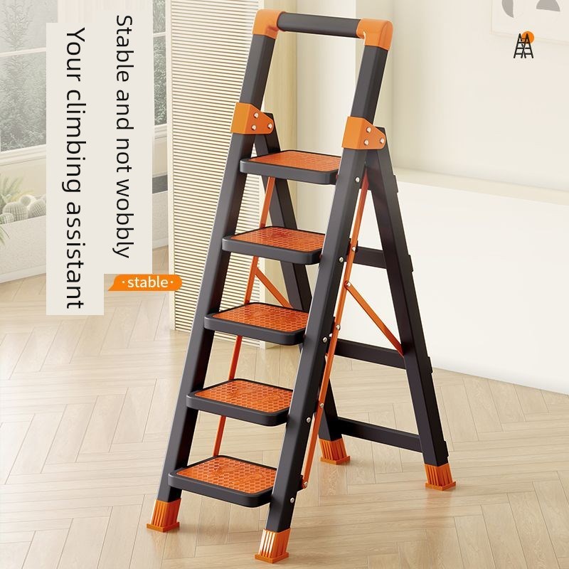梯子家用折叠梯铝合金多功能伸缩梯室内J不锈钢加厚人字梯步梯爬