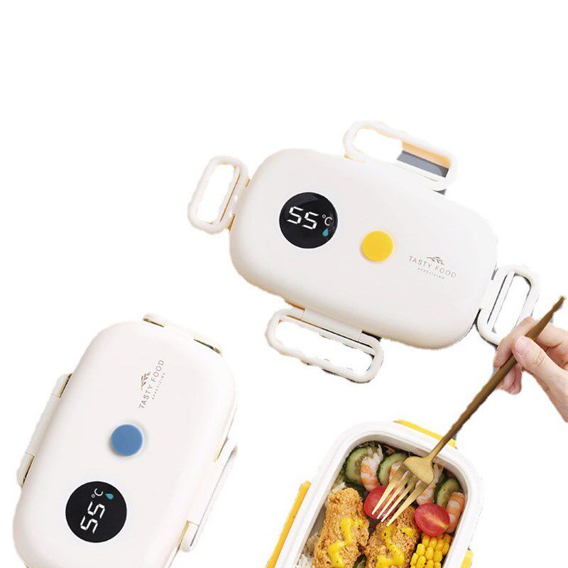 智能温显保温饭盒学生午餐保鲜饭盒上班成人便当盒塑料密封日式饭