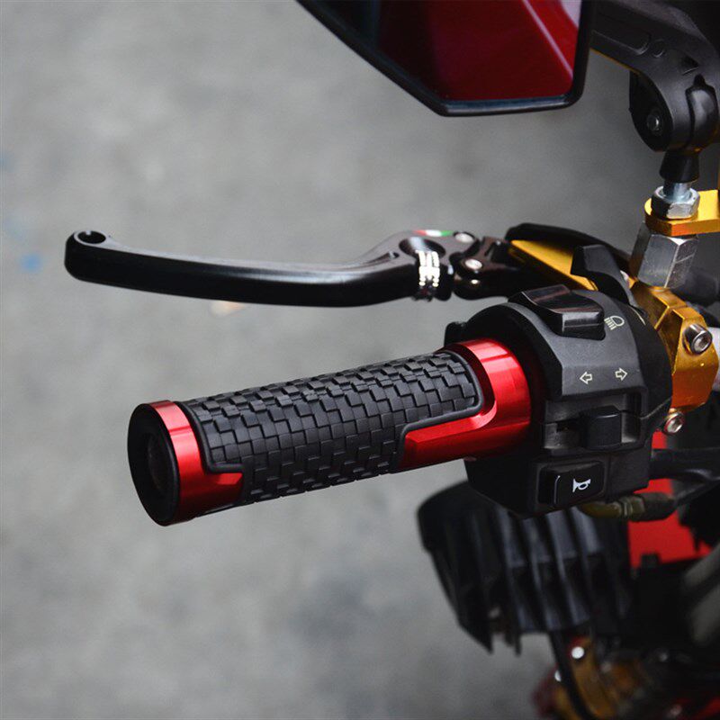 摩托车助力车改装手把套踏板车铝合金手把地平线改装手把胶握把套