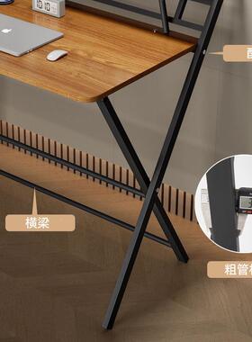 免装小户型家生用Folding折叠桌学书房电安脑桌子学简易宿舍习桌卧室桌子