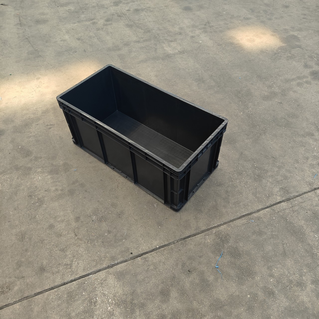 黑色周转箱加厚物流箱养龟箱塑料箱800*400*340