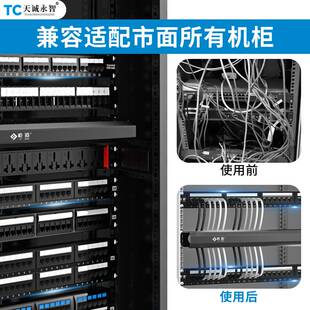 网络配线架24口cat5e超五类48口cat6六类网线机架式打线屏蔽保测