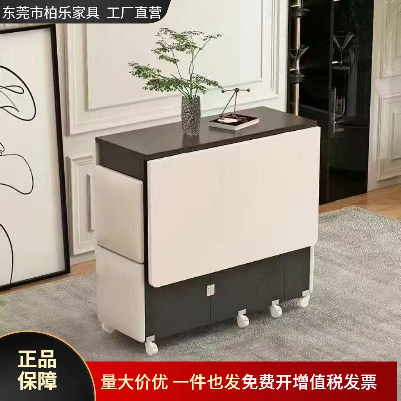 折叠桌子餐桌家用小户型4人经济型吃饭桌圆形桌简易移动桌子折叠