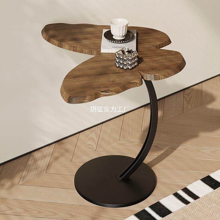 奶油风蝴边蝶几小茶几移客动厅沙发边柜VJT创意法床式简约卧室头