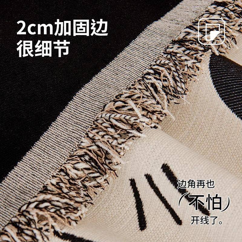 简约款沙发盖布四一爪季通用高克重沙垫防猫沙发坐垫七只小猫片式
