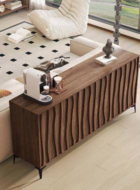 复古斗餐柜实木储墙物柜中古橱柜展示柜靠柜子客厅高端边Cbga40柜