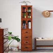 实木窄置餐边柜夹缝式 酒OCB柜边柜柜储物客中厅靠墙碗柜厨房橱柜物柜