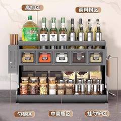厨房调料物架收纳盒收套装纳免PDD10208安装轻奢调品家用壁味挂多