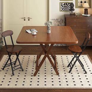 折叠桌户子家饭桌便携式出租房用餐桌小外户型可收10267470纳可叠