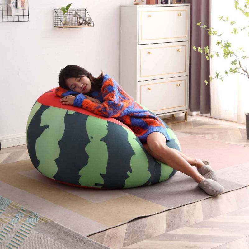 懒人沙发单人卧室可爱女孩日式豆袋创意榻榻米小豆包儿童躺椅地垫