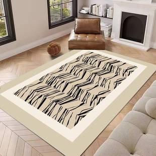 室圈绒简约奶风油地毯客厅茶几垫轻奢沙发地地圈绒毯2025新款卧房