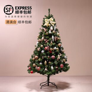 老丈人聖誕樹1.5/1.8/2.1米豪華加密植絨環保阻燃順豐包郵港澳台