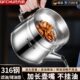 巧方厨316L不锈钢滤油壶家用过滤油渣厨房大容量滤网猪油储油容器