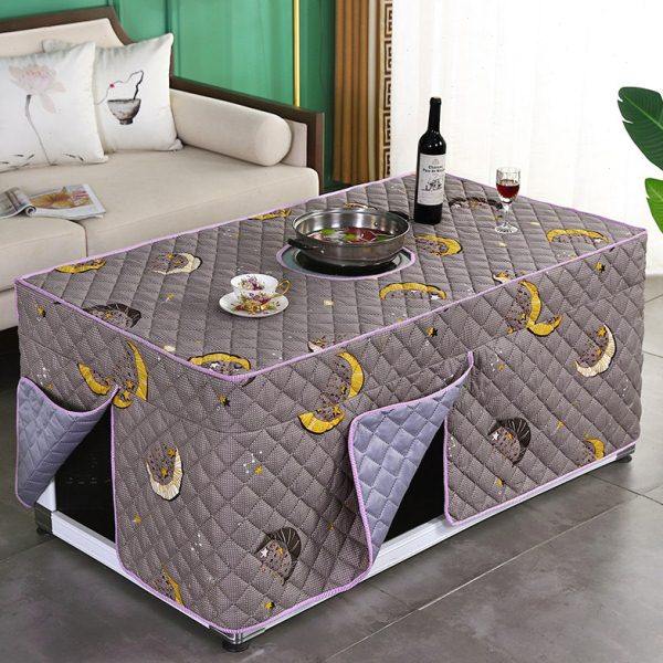 带孔烤火桌子罩套电暖茶几罩加厚长方形烤火炉布罩电火炉罩烤火被,居家布艺,微波炉罩,淘宝优惠券,粉丝福利购,淘宝优惠卷