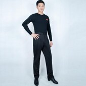 男拉丁舞摩登舞服舞蹈服练功服练习广场舞服国标舞交谊跳舞服