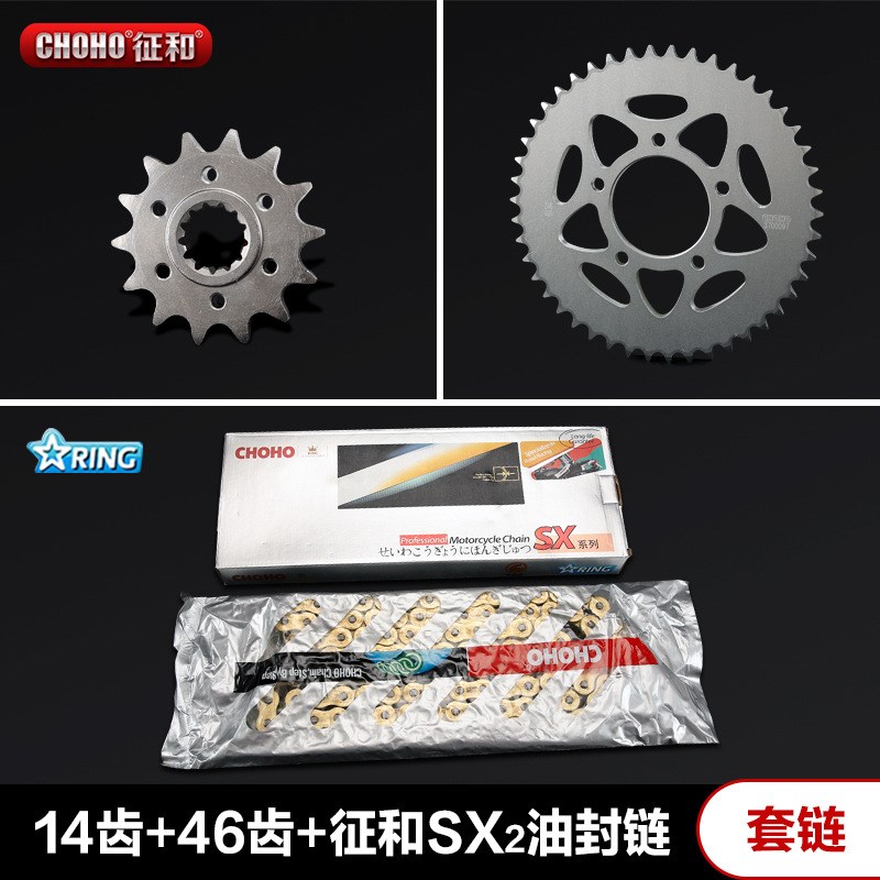 黄龙BJ600GS/-A/BN600 黄巡600套链征和油封链条大小牙盘链轮