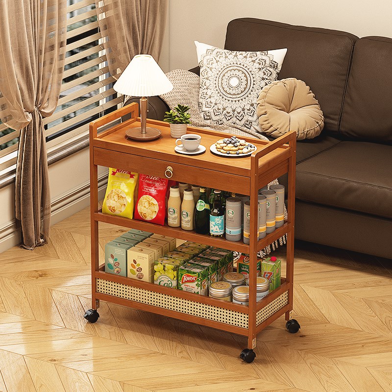 沙发边几可移动小桌子床s头小茶几带轮家用客厅阳台小推车边柜侧