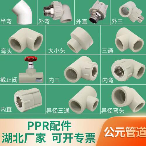 4分6分20 25 PPR水管管件配件热水器活内丝直通异径接头公元ppr管