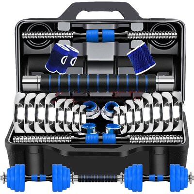 Q3H男士家用运动健身器材亚玲单只一对5kg20KG30公斤纯铁电镀哑铃