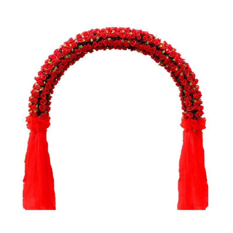 婚庆绢花拱门花架婚礼布置花门开业店庆花拱门庆典活动花环幸福门