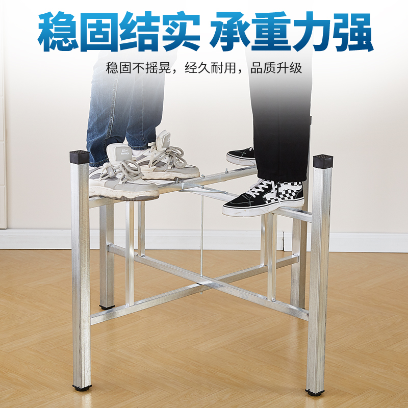 简易大圆桌架可折叠桌腿支架桌脚餐桌架子折叠桌腿桌架加厚桌脚架