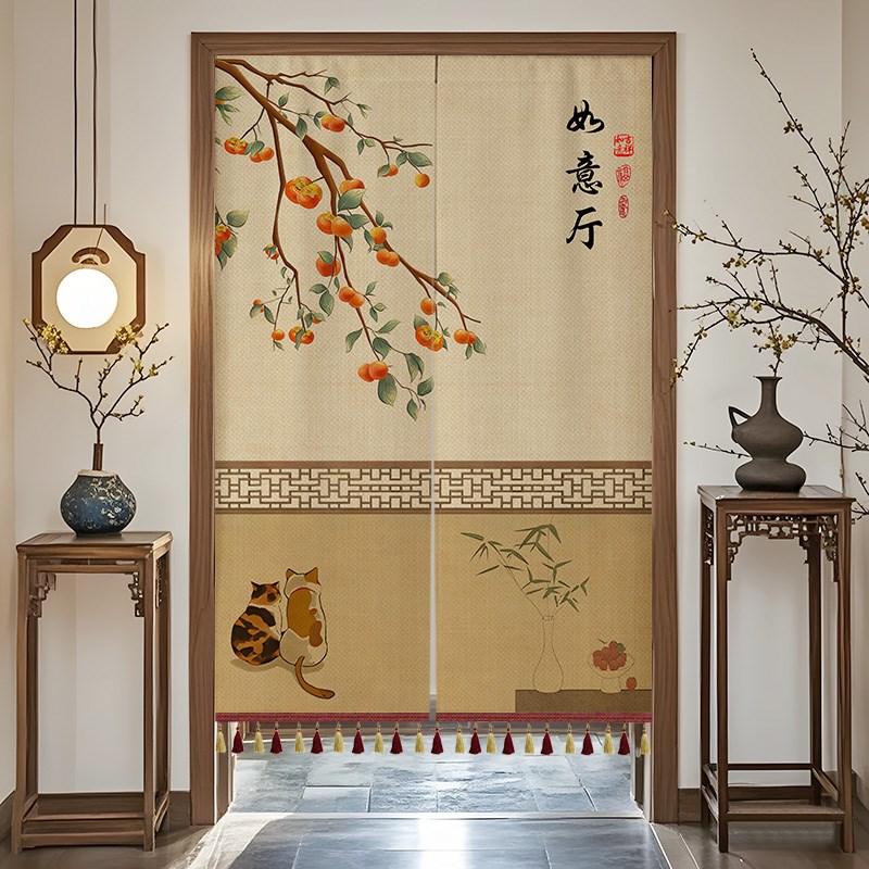 餐饮饭店包间门帘店铺商用隔断帘厨房防油烟遮挡帘洗手间布帘