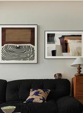 蒙德安法式中古挂画装QB202404客厅玄关画里小风众抽象艺术卧室床